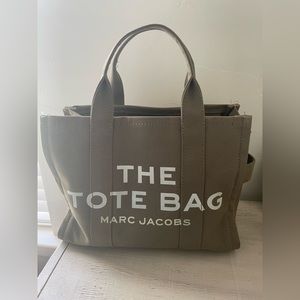 slightly used Marc Jacobs The Tote Bag Slate Green